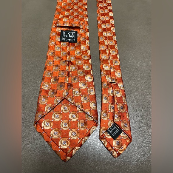 IKE BEHAR NECK TIE 100% SILK - Picture 4 of 4